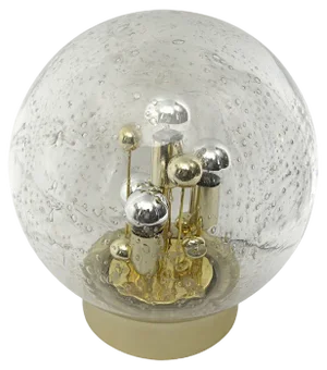 Large Space Age Ball Table Lamp Planet by Doria