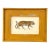 Original Hand-Painted Folk Art Painting of a Tiger, Framed For Sale