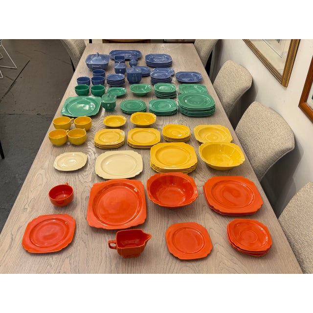 Traditional Riviera Dinnerware by Homer Laughlin Set, Circa 1930 For Sale - Image 3 of 12