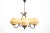 Gold Glass Chandelier, Poland, 1950s For Sale - Image 8 of 8