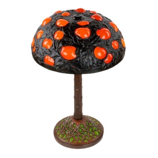 Orange Tree Lamp in the Style of Tiffany For Sale