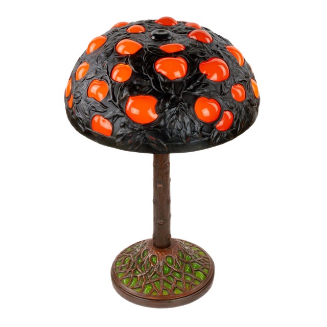 Orange Tree Lamp in the Style of Tiffany For Sale