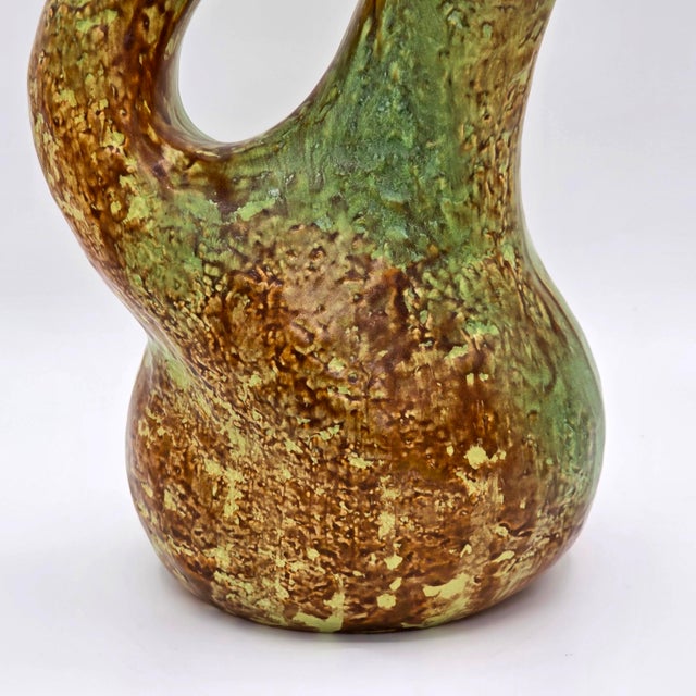 Richard Ginori San Cristoforo 1952 Italian Ceramic Twin-Neck Vase For Sale - Image 10 of 14