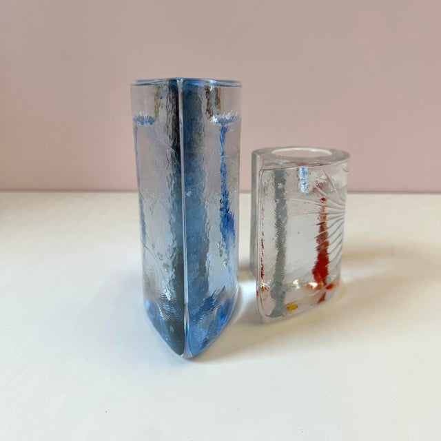 Vintage Kosta Boda 'Two Sweet Hearts' Glass Votive Candle Holder Set For Sale In New York - Image 6 of 10