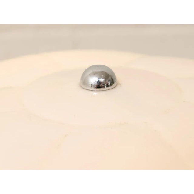 Mid 20th Century Vintage Bauhaus White Sculptural Dome Table Lamp For Sale - Image 5 of 8