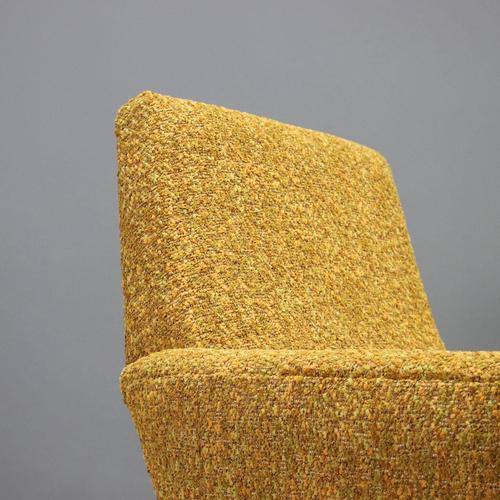 Vintage Armchair in Fabric, Metal and Brass, Italy, 1960s For Sale - Image 4 of 10