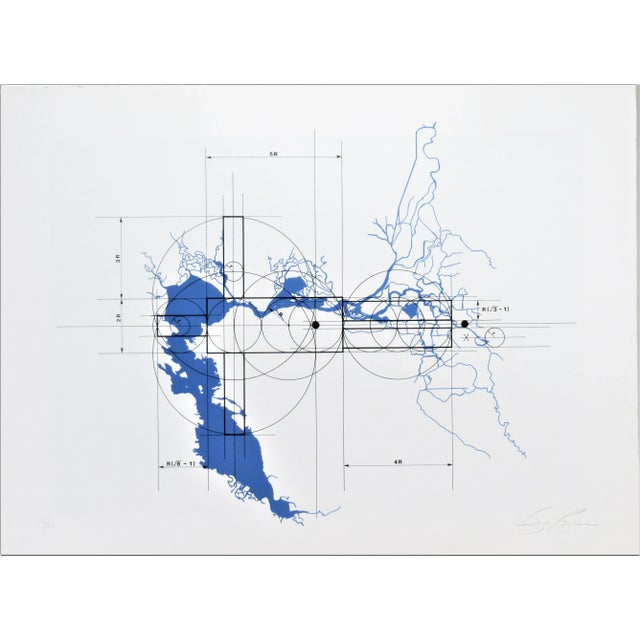 Printmaking Materials Bryan Rogers, Odyssetron I (The complete suite of 5 lithographs), 1982 For Sale - Image 7 of 12