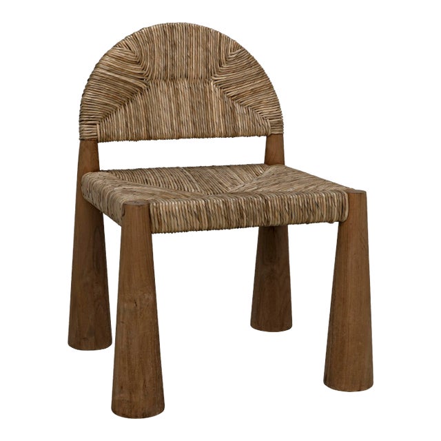 NOIR Laredo Seagrass Chair, Teak For Sale