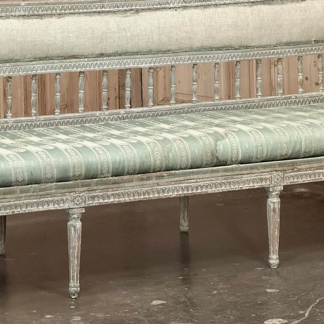 18th Century Gustavian Period Bench With Original Scraped Finish For Sale - Image 9 of 18