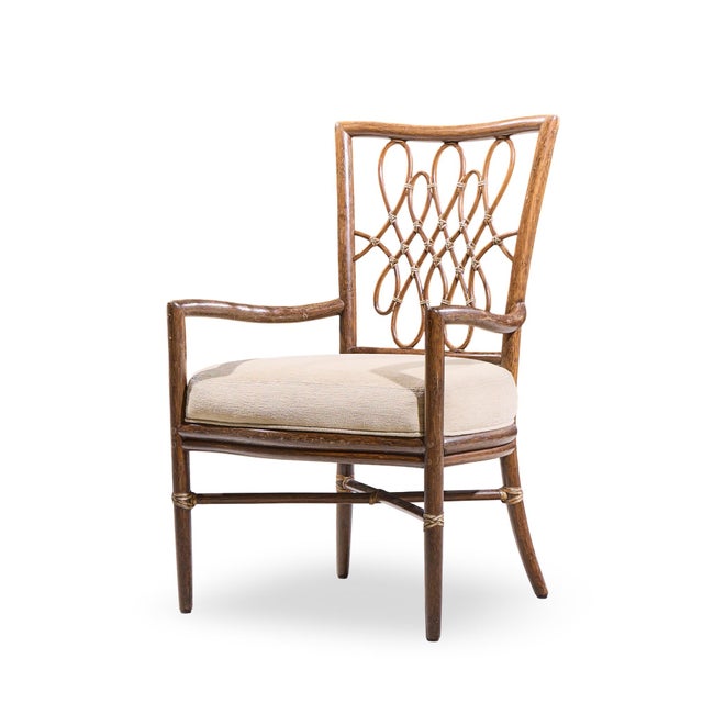 Barbara Barry for Baker Script Rattan Dining Chairs - Set of 6 For Sale In Chicago - Image 6 of 11