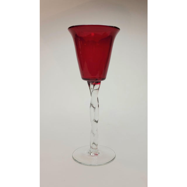 1960s 1960s Blenko Regal Chalice Vase For Sale - Image 5 of 16
