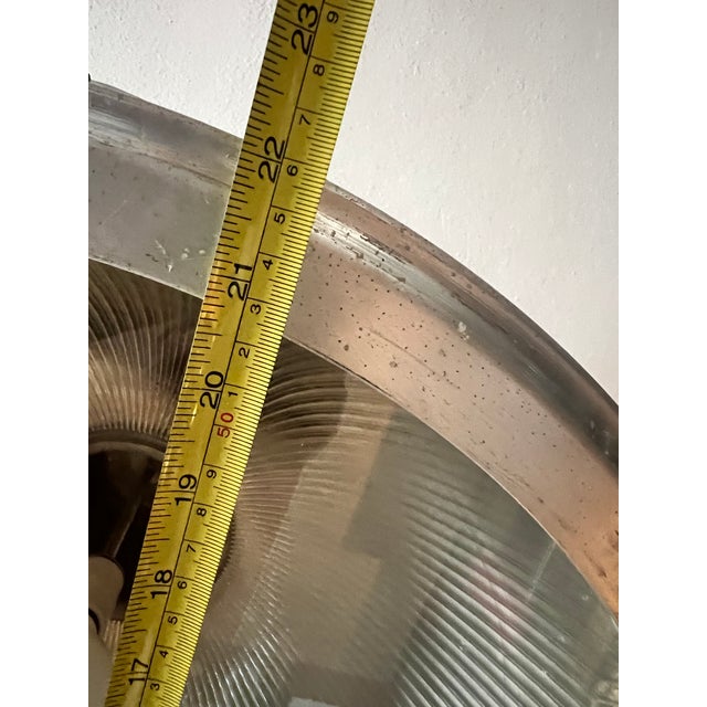 Lot of 12 -- Extra Large 22" 1940s Industrial Holophane Pendants For Sale - Image 10 of 10