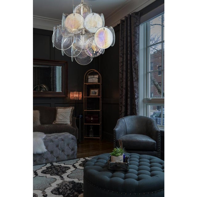 Vintage Italian Murano Chandelier in the style Vistosi, 1970s For Sale - Image 9 of 18