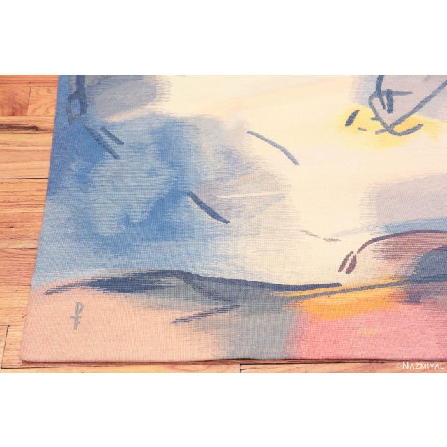 Nazmiyal Collection Vintage French Tapestry by Lars Gynning For Sale - Image 4 of 8