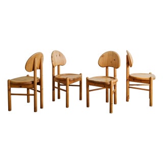 Mid-Century Danish Wooden Dining Chairs by Rainer Daumiller for Hirtshals Sawmill, Denmark, 1970s, Set of 4 For Sale