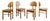 Mid-Century Danish Wooden Dining Chairs by Rainer Daumiller for Hirtshals Sawmill, Denmark, 1970s, Set of 4 For Sale