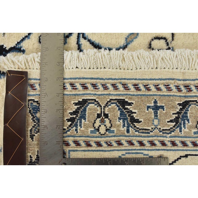 Nain Rug 6’4” X 6’10” Ivory Wool Vintage Traditional Hand-Knotted Carpet For Sale - Image 14 of 14