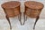 Wood 1930s Pair of French Louis XV Style Marquetry Nightstands With Drawers and Cabinet For Sale - Image 7 of 15