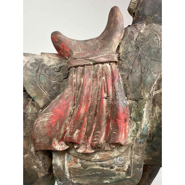 Chinese Artist, Tang Style Wooden Horse, Early 19th Century, Wood & Gesso For Sale - Image 6 of 18
