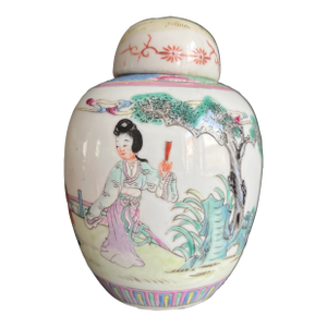 Antique Chinese Petite Famille Rose Ginger Jar
