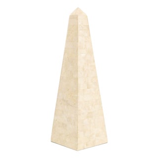 Maitland Smith Style Tessellated Stone Obelisk For Sale