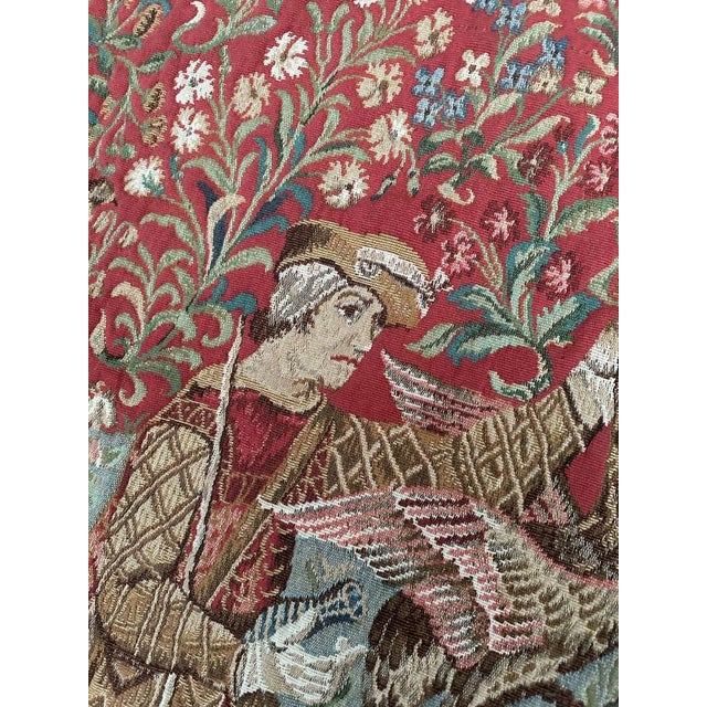 Vintage French Aubusson Jaquar Woven Tapestry, 1970s For Sale - Image 12 of 15