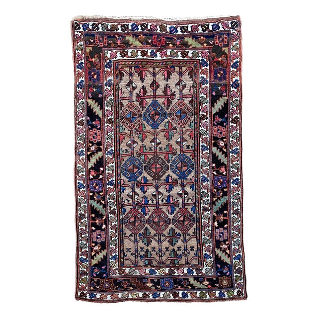 Antique Kurdish Rug, 1890s For Sale