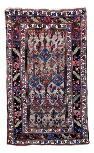 Antique Kurdish Rug, 1890s