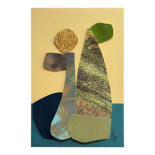 "Superbloom 1" Original Mixed-Media Collage on Paper by Zac Woodiel For Sale