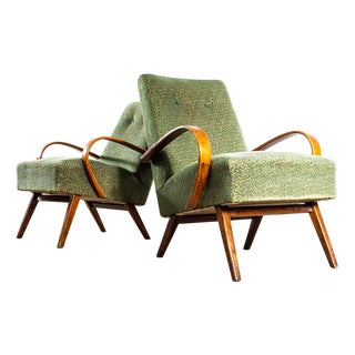 Vintage Lounge Chair by Jaroslav Šmídek, 1950s For Sale