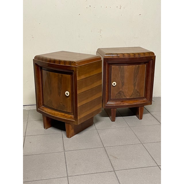 Art Deco Bedside Tables, Italy, 1930s, Set of 2 For Sale - Image 10 of 15