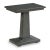 Transitional Woodbridge Furniture Metropolitan Chairside Table in Charcoal Finish For Sale - Image 3 of 3