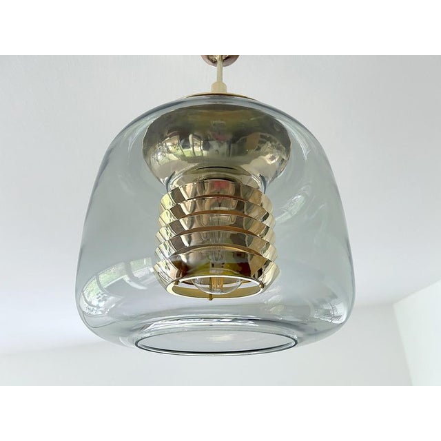 Vintage Glass Pendant Light from Erco, 1970s For Sale - Image 11 of 14