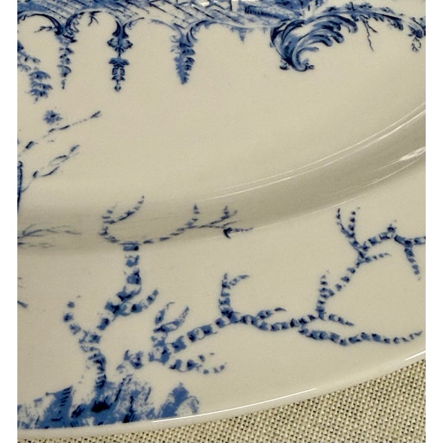 Late 20th Century Scalamandre Toile Tale Platters - A Pair For Sale - Image 4 of 12