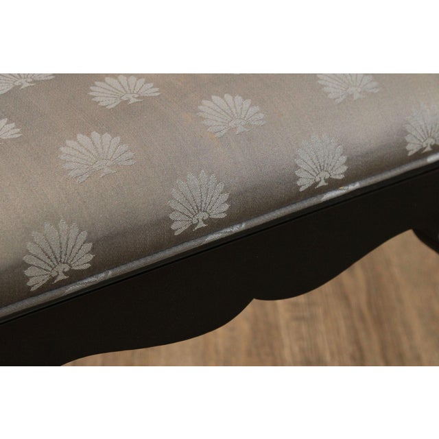 Wood Century Furniture Ebonized Set of Six Queen Anne Style Dining Chairs For Sale - Image 7 of 18