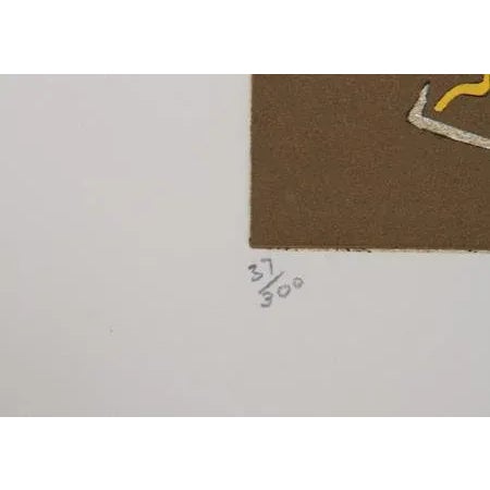 Artist: Mireille Kramer, Egyptian/American (1932 - ) Title: Egyptian IV Year: circa 1980 Medium: Aquatint Etching, signed...