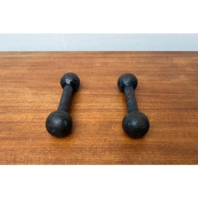 Mid-Century Dumbbells, 1960s, Set of 2 For Sale - Image 6 of 11
