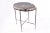 2020s Living Edge Petrified Wood Top W Iron Stand Accent Table or Side Table 48 For Sale - Image 5 of 5