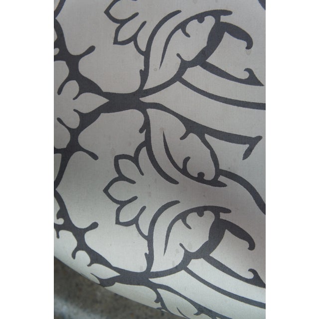 2 Brunschwig Fils French Louis XVI Library Club Modern Fauteuil Arm Chairs For Sale - Image 10 of 13