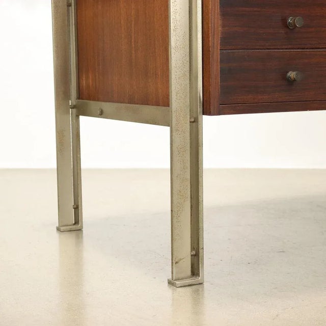 Vintage Desk with Metal Structure, 1960s For Sale - Image 5 of 9