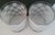 Glass Vintage Mid-Century Modern Signed Georges Briard Frosted Checkers Lowball Glasses - Set of 2 For Sale - Image 7 of 9