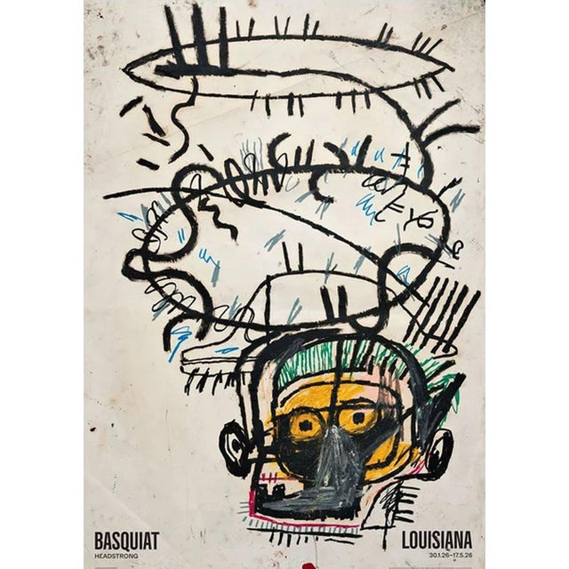 Jean-Michel Basquiat Head 1982 Official Exhibition Poster Dimensions: 33 x 46,8 in / 84 x 118,9 cm Sold unframed