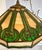 Art Deco Antique Arts & Crafts j.a. Whaley & Co. Rare Mixed Slag & Stained Glass 12-Sided Swag Pendant Chandelier Lamp For Sale - Image 3 of 12