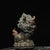 Vintage Gilt Bronze Qilin Sculpture Mythical Beast Figure on Lotus Base For Sale In Los Angeles - Image 6 of 9