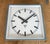 Industrial Blue Square Wall Clock from Pragotron, 1970s For Sale - Image 9 of 17