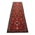 Karajeh Runner 3’7” X 10’3” Red Wool Vintage Tribal Hand-Knotted Oriental Rug For Sale