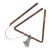 Vintage Rusted Metal Triangle Dinner Bell For Sale