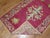 Early 20th Century Zabihi Collection Stunning Raspberry Turkish Ghiordes Floral Carpet For Sale - Image 5 of 6