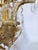 1950s Vintage Brass Chandelier With Crystal Prisms For Sale - Image 5 of 12