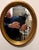 Wood Pair of Italian Gilt Oval Mirrors, Hollywood Regency Style, 1960s For Sale - Image 7 of 10